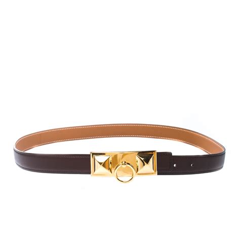 womens brown hermes belt|hermes reversible belt price.